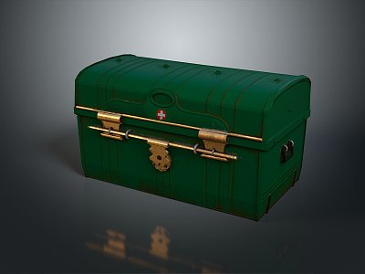 Tool Box Iron Box Iron Box Iron Trunk Box Luggage Leather Box Leather Box Container 3d model