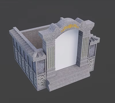 The Modern Tomb 3d model