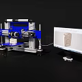 Advanced Industrial Equipment Featuring Automated Mechanical Arm Precision Control And Computer Monitoring Interface