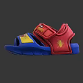 Kids Spider Man Sandals Red Blue Straps Comfortable Cartoon Design