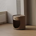 Modern Nightstand Design With Round Top One Drawer And Sleek Minimalist Style