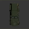 Armored Military Vehicle With Camouflage Pattern Reinforced Structure And Large Off Road Tires