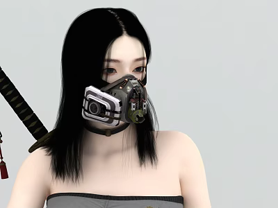 Girl Yan Value 3d model