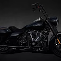 Classic Black Cruiser Motorcycle With Powerful Engine Black Wheels And Sleek Design