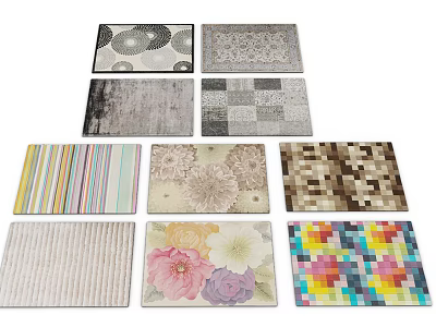 Square carpet 3d model