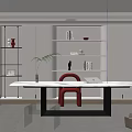 Modern study 3d model
