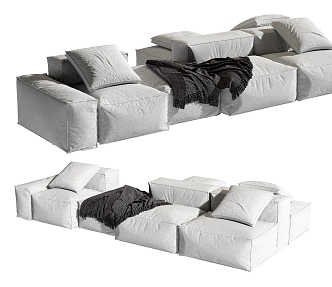 Modern Multiplayer Sofa 3d model