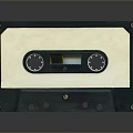 Vintage Cassette Tape Classic Audio Storage Tool With Green And White Retro Design