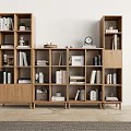 Modern Bookcase Bookshelf 3d model