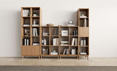 Modern Bookcase Bookshelf 3d model