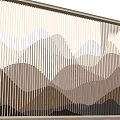 Chinese Grille Partition Hollow Partition Screen Partition Grille Background Wall 3d model