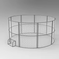 Circular Football Field Fence With Multi Layer Net Structure And Entrance