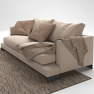 Double sofa 3d model