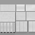Wall Panels With Various Designs And Different Textures For Home Interior Decoration 3d model
