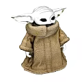 Popular Movie Character Baby Yoda Toy Figure With Large Ears And Brown Cloak Design
