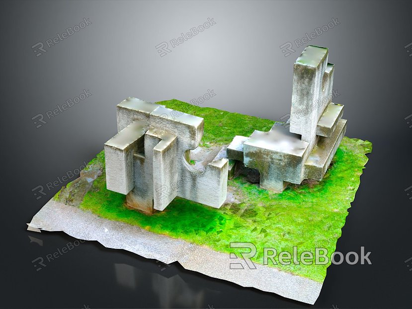 Monuments Sites Sites Sites Ruins Castle Fortress Ancient Castle Ancient Ruins Realistic model