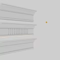 Modern Gypsum Cornice Molding Designs For Interior Decoration With Decorative Grooves And Lighting