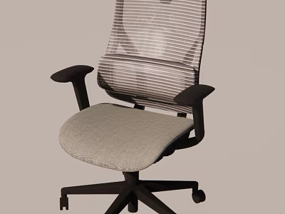 Ergonomic Office Chair With Mesh Backrest Comfortable Seat And Swivel Base 3d model