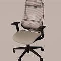 Ergonomic Office Chair With Mesh Backrest Comfortable Seat And Swivel Base
