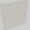 White Brick Wall Components With Textured Tiles For Interior Design Projects 3d model