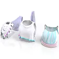 Colorful Vest And Sleeve Designs With White Light Blue Striped And Purple Details