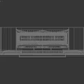 Classic Stone Fireplace with Intricate Leaf Motif Carvings and Burning Flames