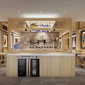 Japanese Style Restaurant Interior With Wooden Decor And Seating