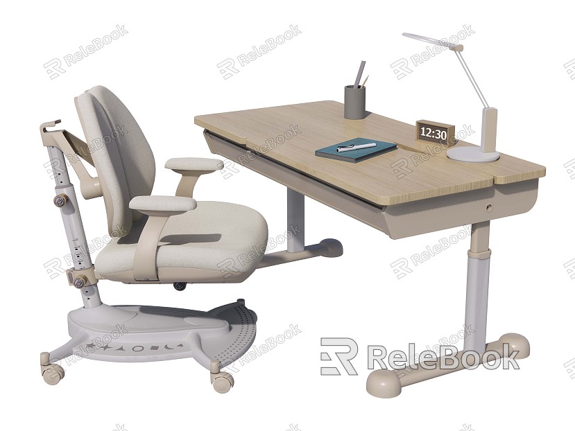 Desk and Chair Children's Desk and Chair Lifting Table and Chair Learning Table and Chair model