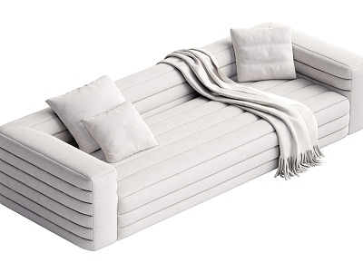 Modern Multiplayer Sofa Cream Sofa model