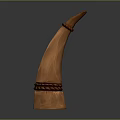 Handcrafted Wooden Curved Furniture Decor Piece With Natural Texture And Braided Bands