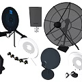 Various Satellite Dishes and Communication Antennas With Diverse Designs