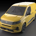 Opel Yellow Cargo Van Featuring Modern Exterior Design And Black Alloy Wheels