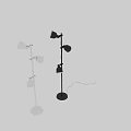 HEKTAR Floor lamp with 3 adjustable spotlights for modern interior lighting