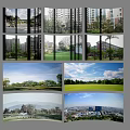 Modern Residential Area With Lush Greenery Lawns Trees And Scenic Views