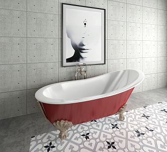 Jane European Bathtub 3d model