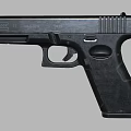 Glock 17 Black Pistol Featuring Grip Slide And Made In Austria Design