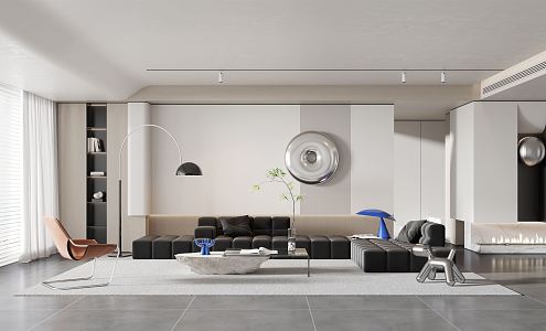 modern living room 3d model