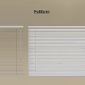 White Venetian Blinds Interior Design With Light Filtering And Privacy Features 3d model