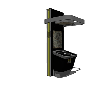 Modern all-in-one self-service machine 3d model