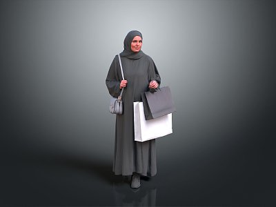 Arab Queen Arab woman modern figure modern beauty modern girl 3d model