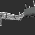 Air Conditioner Fan Structure With Metal Pipe Square Box And Protruding Rods