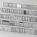 Assorted Doors And Windows Collection With Diverse Styles And Designs 3d model