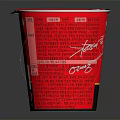 Shin Ramyun Instant Cup Noodles With Red Packaging And Korean Characters