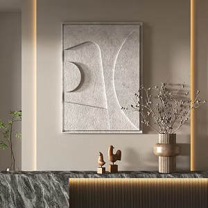 Modern three-dimensional wall decoration pendant 3d model