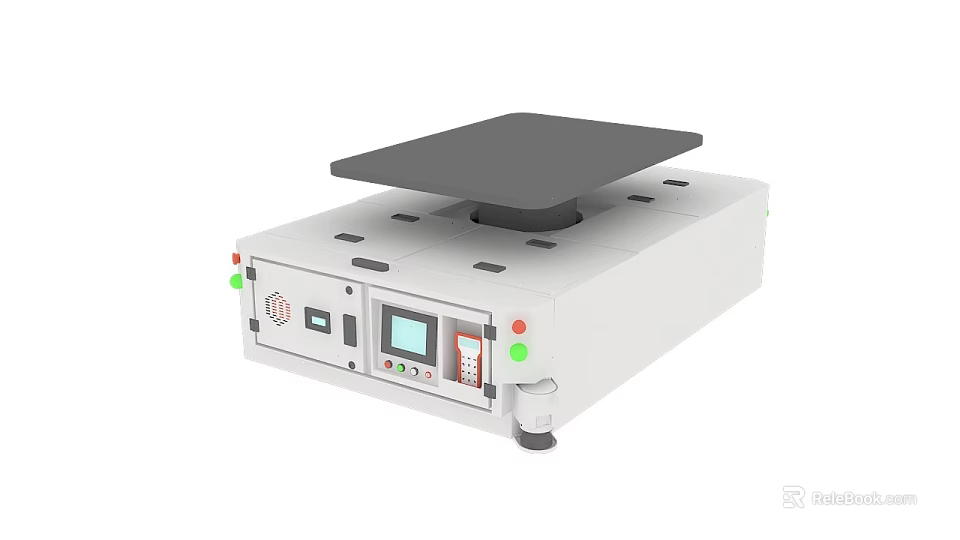 Industrial Factory Automated Handling Equipment With Control Panel And Display Screen 3d model 