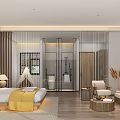 Serene Hotel Guest Room Interior With Wooden Floor Sofa Bed And Zen Tea Decor