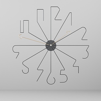 Modern Clock 3d model