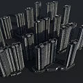 Modern High Rise Residential Buildings With Multiple Towers And Contemporary Design