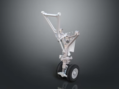 Automotive Suspension System Part With Metal Structure And Wheel Components 3d model