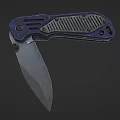 The image provided focuses on a blue folding knife with no food-related elements, so it's not possible to generate a food-centered title based on the picture's key information.